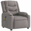 vidaXL Massagesessel Taupe Stoff