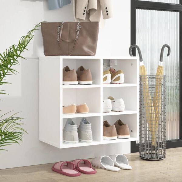 vidaXL Schuhregal Wei&szlig; 52,5x30x50 cm