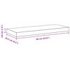 vidaXL Schwebende Wandregale 2 Stk. Wei&szlig; 60x23,5x3,8cm MDF