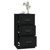 vidaXL Sideboard Schwarz 36x35,5x67,5 cm Holzwerkstoff