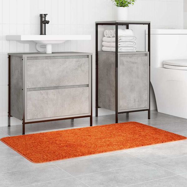 vidaXL Rutschfeste Badmatte Orange 70 x 120 cm PP