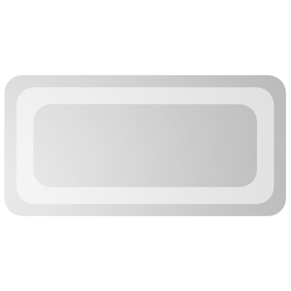 vidaXL LED-Badspiegel 20x40 cm