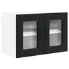 vidaXL K&uuml;chenschrank 2 pcs Schwarz 60 x 31 x 40 cm Holzwerkstoff
