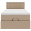 vidaXL Ottoman-Bett mit Matratzen & LEDs 100x200cm Kunstleder