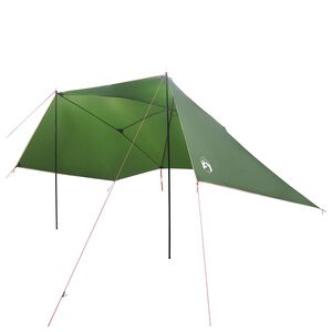 vidaXL Autozelt 308 x 215 x 220 cm Gr&uuml;n Polyester und Stahl