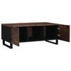vidaXL Couchtisch Braun und Schwarz 100 x 54 x 40 cm Massivholz Akazie