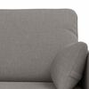 vidaXL Sofa 140cm 2 pcs Taupe Metall