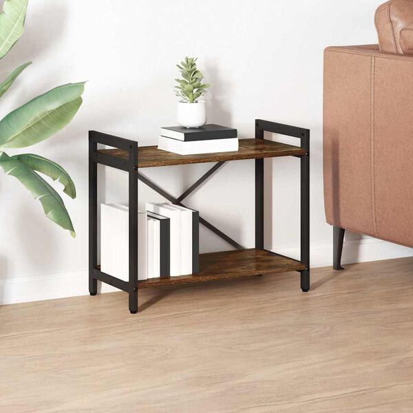 vidaXL B&uuml;cherregal Ger&auml;ucherte Eiche 60 x 30 x 50 cm Holzwerkstoff