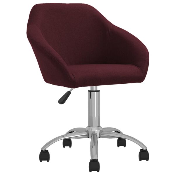 vidaXL Esszimmerst&uuml;hle 2 Stk. Drehbar Lila Stoff
