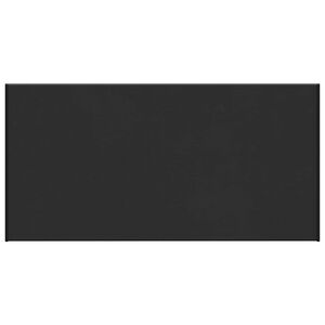 vidaXL Fensterbank Schwarz mit Holzmaserung 60 x 45 x 4,5 cm PVC