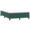vidaXL Boxspringbett ohne Matratze Dunkelgrün 160x210 cm Samt