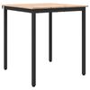 vidaXL Esstisch Natur 70 x 70 x 75 cm Massives Kiefernholz