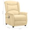 vidaXL Massagesessel Creme Mikrofasergewebe