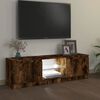 vidaXL TV-Schrank mit LED-Leuchten R&auml;uchereiche 120x30x36 cm