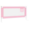 vidaXL Kleinkind-Bettschutzgitter Rosa 180x25 cm Stoff