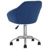 vidaXL Esszimmerst&uuml;hle 2 Stk. Drehbar Blau Stoff