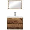 vidaXL Badezimmerm&ouml;bel-Set mit Schubladen 3 pcs Altholz Holzwerkstoff