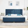 vidaXL Bettgestell mit Kopfteil Blau 200 x 200 cm Stoff