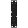 vidaXL Couchtischbeine 2 Stk. Schwarz 38x(42-43,3) cm Stahl