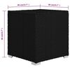 vidaXL Garten Sonnenliegen mit Kissen 3 pcs Schwarz Poly Rattan