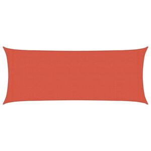 vidaXL Sonnensegel 160 g/m&sup2; Terrakottarot 2x4,5 m HDPE