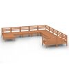 vidaXL 11-tlg. Garten-Lounge-Set Honigbraun Massivholz Kiefer