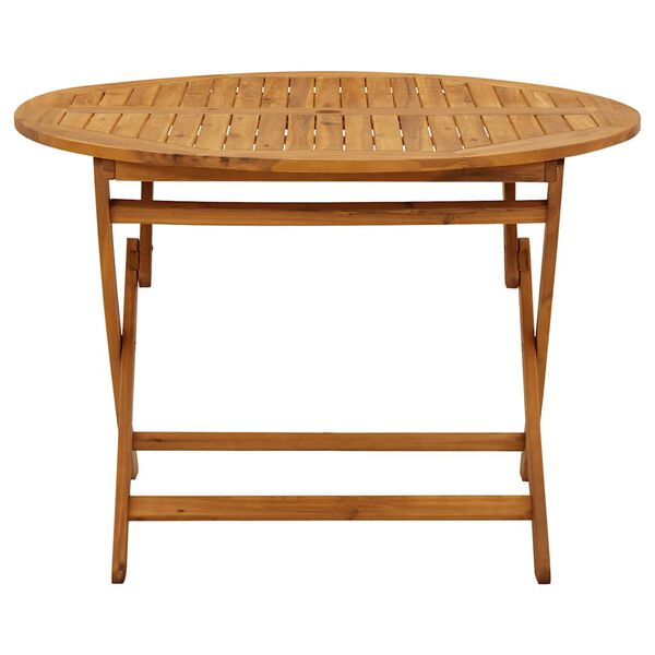 vidaXL Klappbarer Gartentisch 110 cm Massivholz Akazie