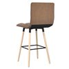 vidaXL Barhocker 2 Stk. Taupe Stoff