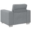 vidaXL Sofa 59cm Hellgrau Stoff