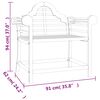 vidaXL Gartenst&uuml;hle 2 Stk. 91x62x94 cm Massivholz Teak