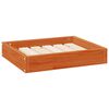 vidaXL Hundebett Wachsbraun 51,5 x 44 x 9 cm Massivholz Kiefer