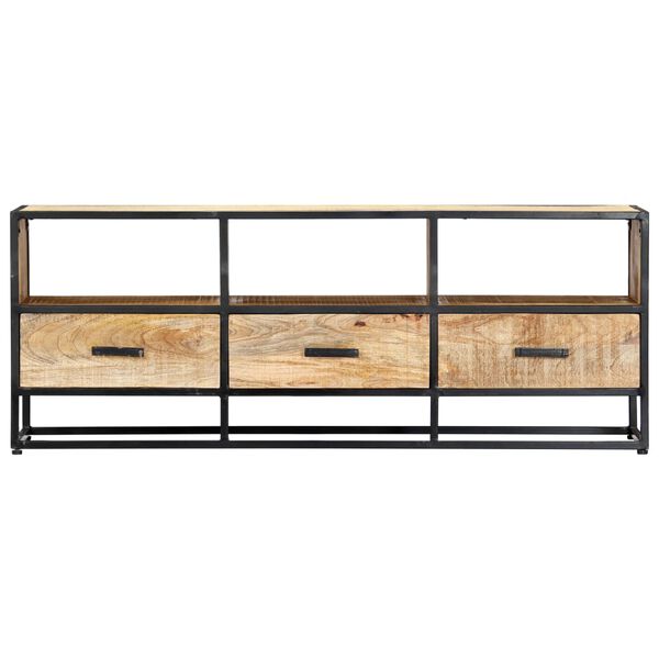 vidaXL TV-Schrank 120x30x45 cm Massivholz Mango