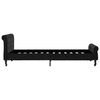 vidaXL Bettgestell Schwarz Samt 100 x 200 cm
