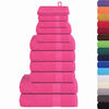 vidaXL 12-tlg. Handtuch-Set FROGN Rosa 360 g/m&sup2;