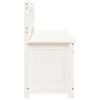 vidaXL Sitzbank Wei&szlig; 110x41x76,5 cm Massivholz Kiefer