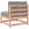 vidaXL 3-tlg. Garten-Sofagarnitur mit Kissen Massivholz Douglasie
