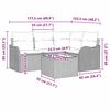 vidaXL Gartensofa-set mit Speicher 5 pcs Braun Poly-Rattan