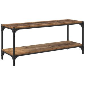 vidaXL TV-Schr&auml;nk Altholz 100x33x41cm Verbundholz und Eisen