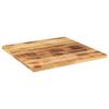 vidaXL Tischplatte 70x70x3,8 cm Quadratisch Raues Massivholz Mango