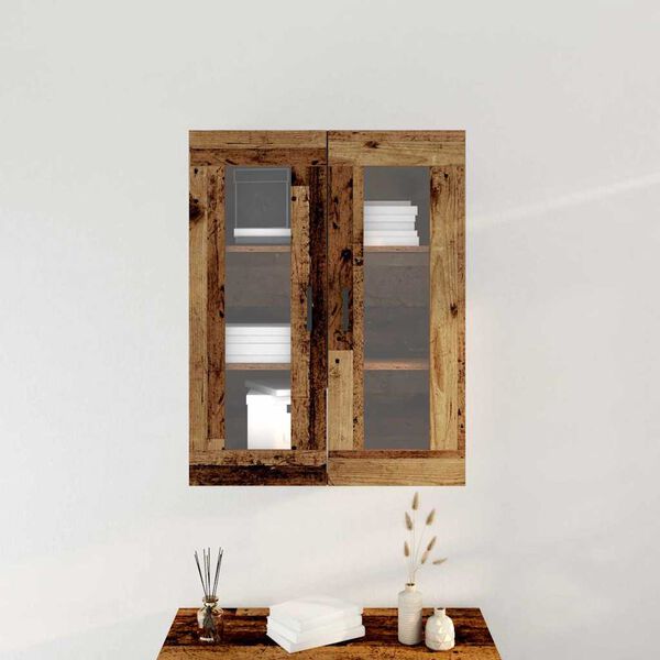 vidaXL Wandschrank Altholz 69,5 x 34 x 90 cm Holzwerkstoff