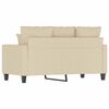vidaXL 2-Sitzer-Sofa Creme 120 cm Stoff