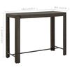 vidaXL 9-tlg. Gartenbar-Set mit Kissen Poly Rattan Braun