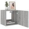 vidaXL TV-Wandschrank mit LED-Leuchten Grau Sonoma 40,5x35x40 cm