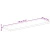 vidaXL Tischplatte 120x20x2,5 cm Rechteckig Massivholz Mango