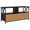 vidaXL TV-Schr&auml;nk mit Schubladen Schwarz Eichen-Optik 90 x 33 x 45 cm