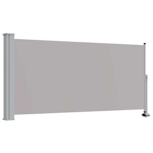 vidaXL Ausziehbare Seitenmarkise 120x300 cm Grau