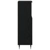 vidaXL Badezimmerschrank mit T&uuml;r Schwarz Eichen-Optik 30 x 30 x 100 cm