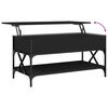 vidaXL Couchtisch Schwarz 100x50x50 cm Holzwerkstoff und Metall