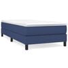vidaXL Boxspringbett mit Matratze Blau 90x190 cm Stoff