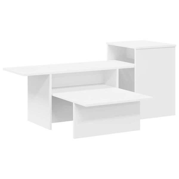 vidaXL Konsolentisch Wei&szlig; 91,5 x 35 x 38,5 cm Holzwerkstoff